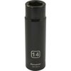 Dynamic Tools 1/2" Drive 6 Point Metric, 14mm Deep Length, Impact Socket D014214